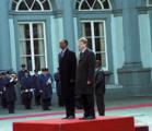 Si entre Kigali et Paris, tout regèle, entre Kigali et Bruxelles, ça réchauffe fort, au contraire. Ici, Kagame et Verhosftadt, à Bruxelles, mi-mars dernier. PHOTO ARCHIVES DU SOFT.